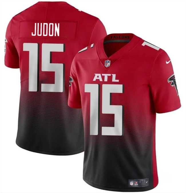 Men & Women & Youth Atlanta Falcons #15 Matthew Judon Red Black Vapor Untouchable Limited Football Stitched Jersey